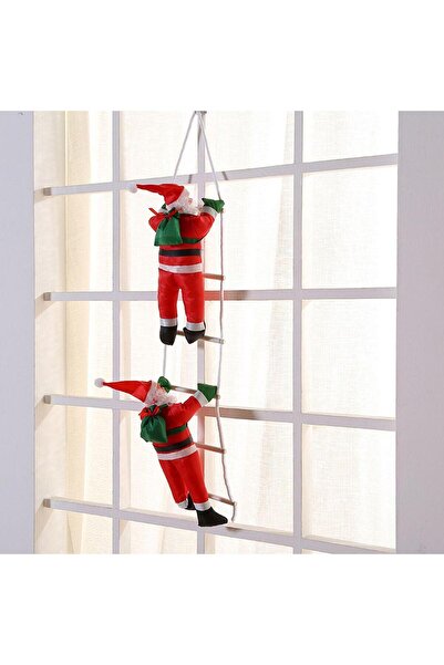 mutlu adım Merdivende 2 Adet Noel Baba 25cm