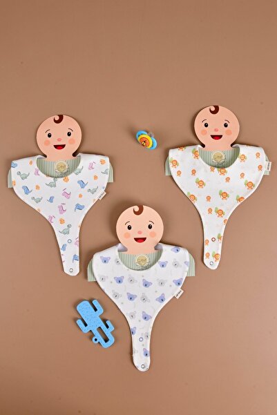 e&f Store مجموعة لهاية مقاومة للسوائل مكونة من 3 قطع للأطفال الأولاد - مريلة ...