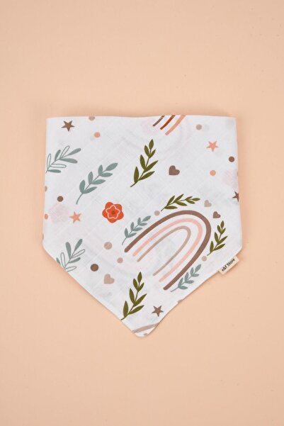 e&f Store Organic Certified Double Layer Muslin Fabric - Baby Drool Bib / Sca...
