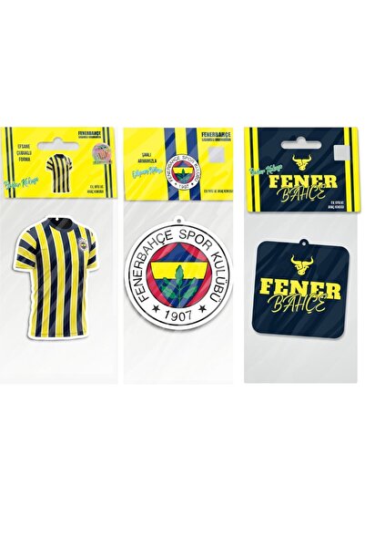 Fenerbahçe Resmi Lisanslı Oto Kokusu 3'lü Araç Kokusu Seti
