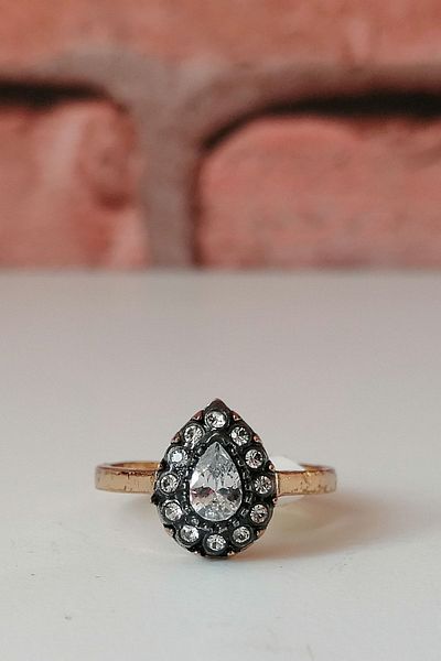Esra Pamir Diamond Mounted Drop Ring