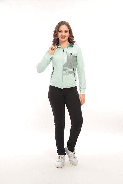 SOCCER Women's Sportswear Large Size Tracksuit Set