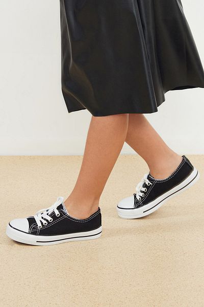 TRENDYOL SHOES Pantofi sport pentru copii unisex cu șireturi negre TAKAW25SN00018