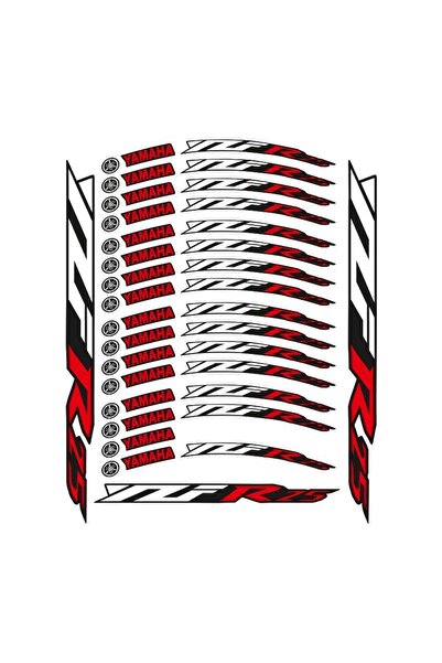 Yamaha Kırmızı Baskı Yamaha R25 Uyumlu Jant Şeridi