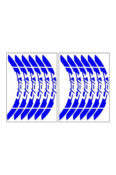 Yamaha Reflektör Mavi Yamaha Ybr Uyumlu Büyük Jant Şeridi