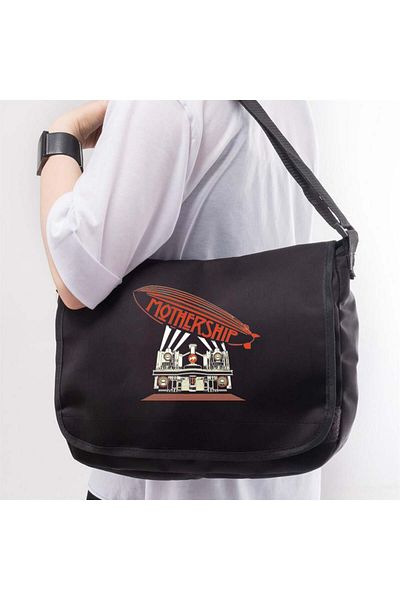GOSSİP TEAM Geantă unisex cu imprimeu Led Zeppelin Mothership - Seria Gossip Team Rock
