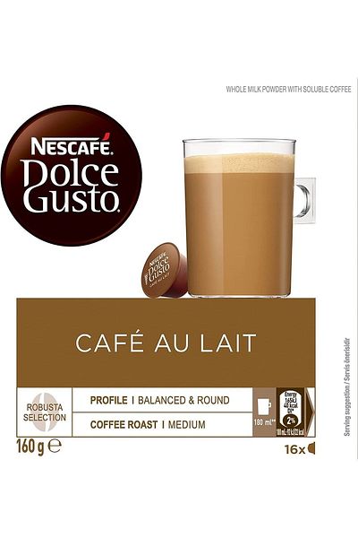Nescafe Dolce Gusto Cafe Au Lait 16 Kapsül 160 gr