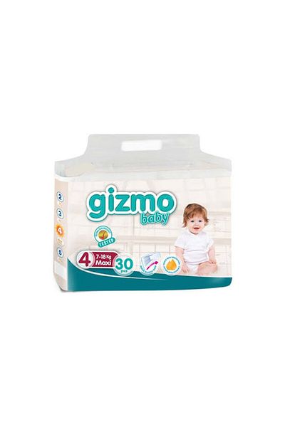 Gizmo Baby Diapers Size 4 30 Pieces