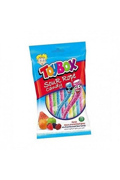 Toybox Sour Rope Mixed Fruit 80 Gr