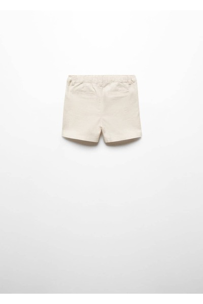 MANGO Baby Linen Blended Bermuda Shorts