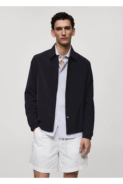 MANGO Man Wasserdichte, leichte Hemdjacke
