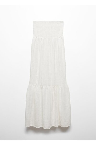 Mango Teen Lureks Kumaşlı Uzun Elbise