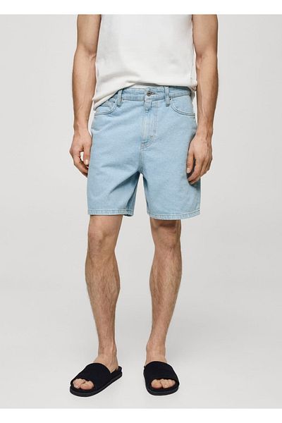 MANGO Man Džínové šortky Regular Fit