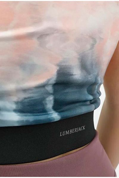 lumberjack Wl Fıona-a 27pe33 3fx - Υποστηρίζεται αθλητικό μπουστάκι με ροζ γυναικείο σουτιέν Crop