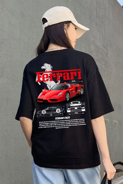 GOSSİP TEAM Gossip Team - lamborghini and Ferrari Retro Printed T-shirt