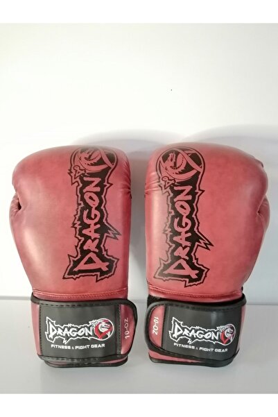 Dragondo Marka Boks Eldiveni Siyah Kestane Renk Cırtlı Model