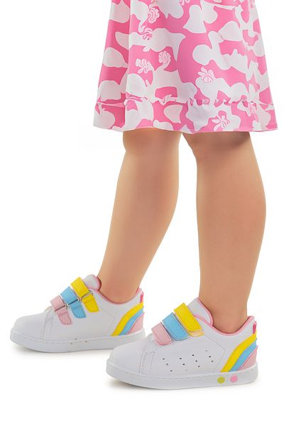 KARAMAZI LIghted VelCro Lunce Sports Shoes for Baby GIrl - Karamazı Kids