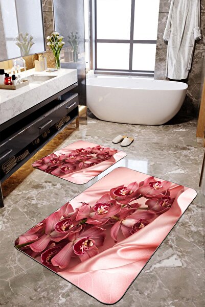 Homiko Set de 2 covorașe de baie mari cu modele moderne