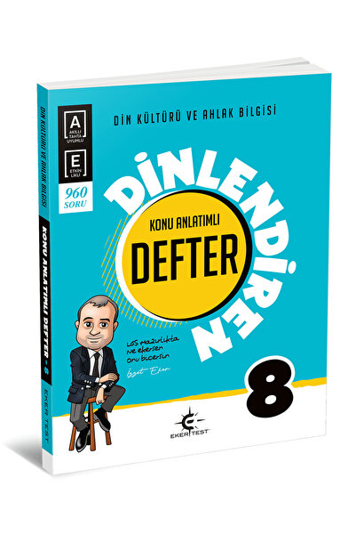 Arı Yayıncılık 8. Sınıf Eker Test Dinlendiren Defter