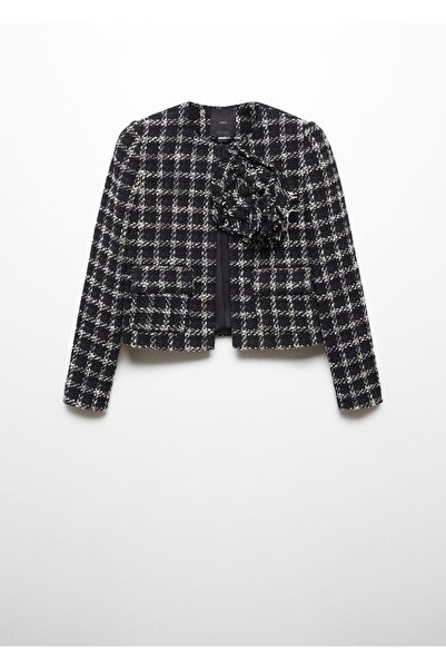 MANGO Woman Maksi çiçekli tüvit ceket