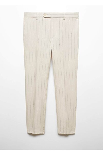 MANGO Man Pantaloni slim-fit cu dungi