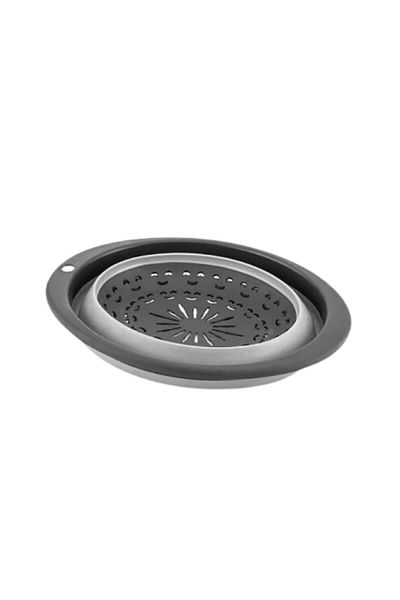 T.Concept Gray FoLdabLe Round Strainer - L-00570-2
