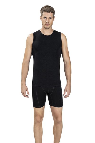 Jiber 114 - 12 Men'S Cotton UnderShirt Tank Top, Crew Neck and Crew Sleeve