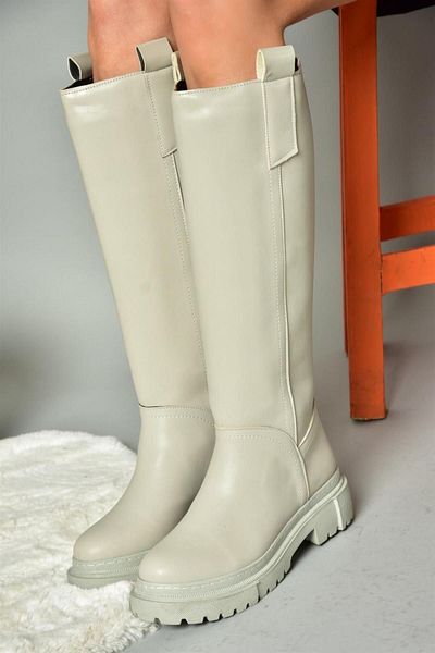 Fox Shoes R973201109 Сірі жіночі черевики на товстій підошві