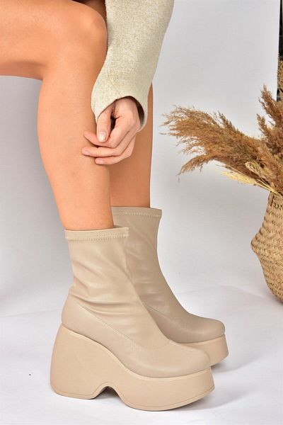Fox Shoes Skin Wedge Sole Daily Γυναικείες Μπότες N973333309