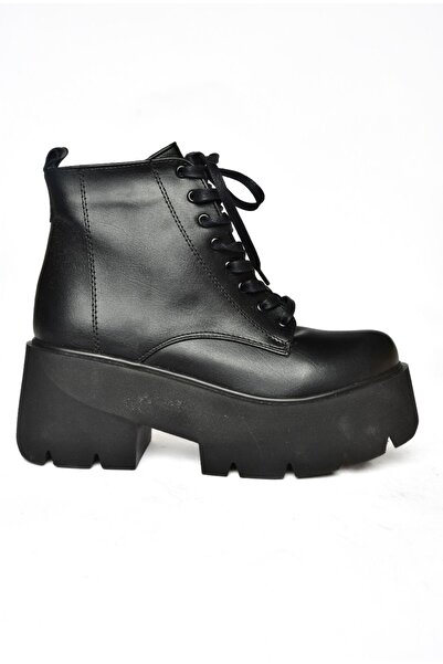 Fox Shoes Siyah Suni Deri Kadın Bot J820060009