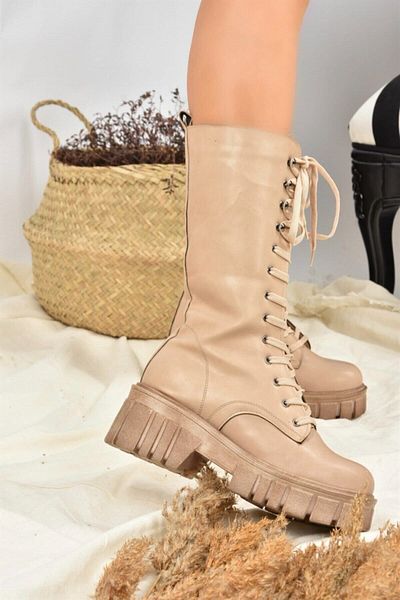 Fox Shoes Γυναικείες μπότες με χοντρή σόλα L996081009