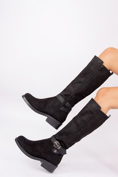 Fox Shoes Черни дамски боти G674240102