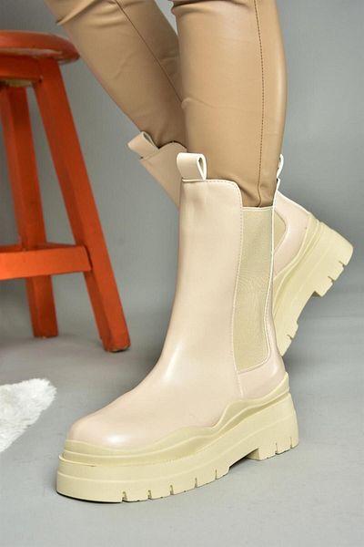 Fox Shoes N280420009 Γυναικείες μπότες με χοντρή σόλα