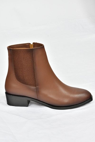 Fox Shoes Γυναικείες μπότες Tan Κοντό Τακούνι L252673109