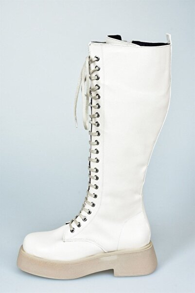 Fox Shoes Bézs fűzős alkalmi női csizma L610130909