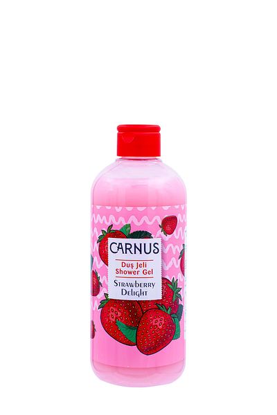 Carnus جل الاستحمام بالفراولة ديلايت 500 مل