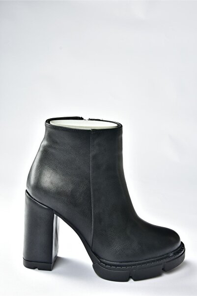 Fox Shoes Siyah Platform Taban Kadın Bot N282770309