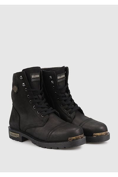 Bulldozer Men's Boots - Black Leather