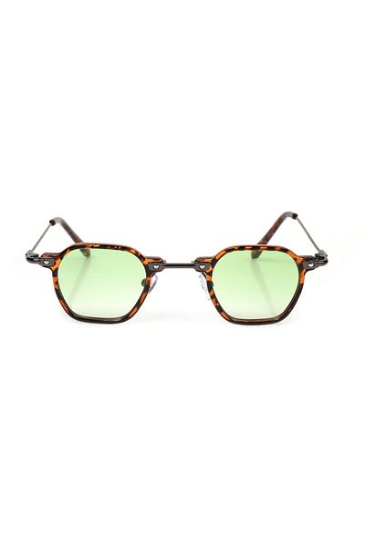TomyHelf Unisex Sunglasses with Rectangular Green Frame