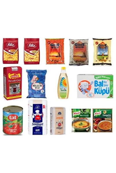 FİLİZ Ramazan Erzak Paketi Kumanya Kolisi 14 Parça