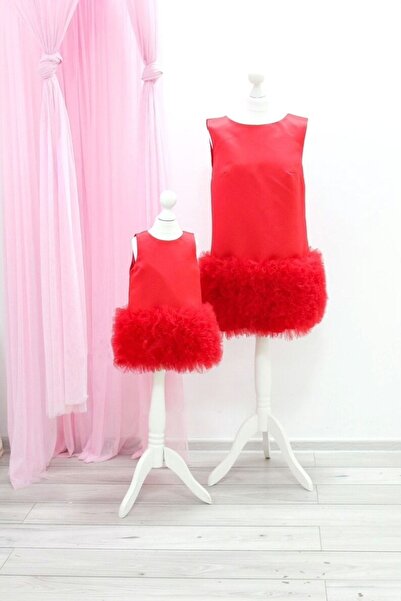 GNL BUTİK Kız Çocuk Anne kız Elbise