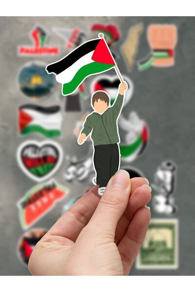 One Little Happiness Set de autocolante cu tematică Palestine gratuită de 22 de piese - Laptop Notebook Phone