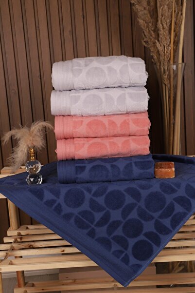 Özdilek Circular 6 Pack Cotton Water Absorb High 50*90 Hand Face Towel