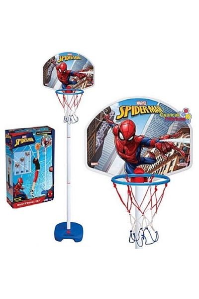 DEDE Toy Spiderman Basketball Set with Adjustable Foot