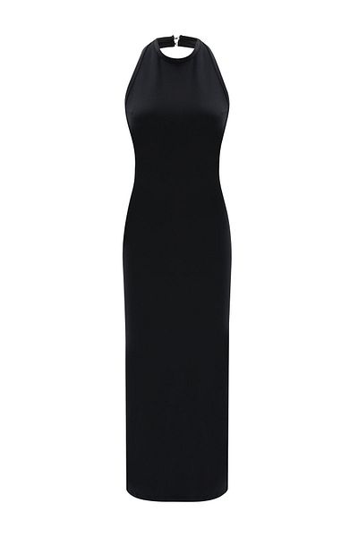 THEEDİT Μαύρο φόρεμα Halter