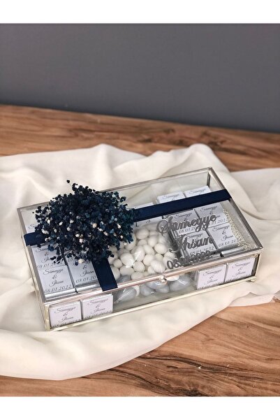 Masalsı Concept Gümüş 80 Adet Nişan, Söz Çikolatası, Kız Isteme Çikolatası