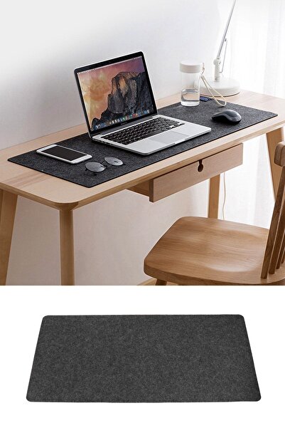 UTKU TASARIM Keçe Çalışma Masası Düzenleme Ve Oyuncu Mouse Pedi 40x100 Cm Mas...