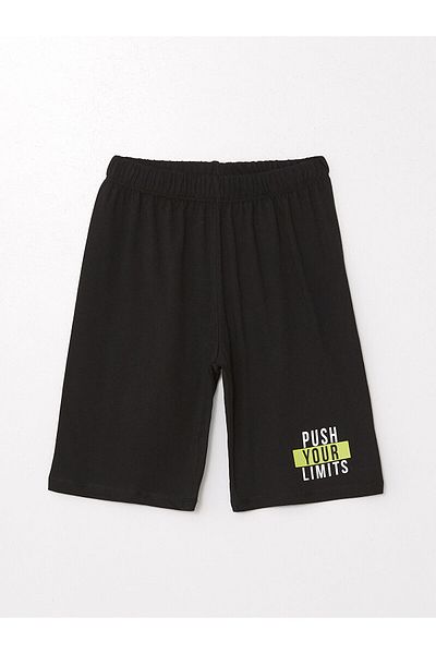 LC Waikiki LCW Jungen-Pyjama-Shorts – elastische Taille, bedruckt, 2er-Set