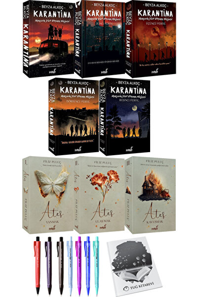 İndigo Kitap Karantina 5li Set Beyza Alkoç ve Ateş Yanmak 1 Ulaşmak 2 Kavuşma...