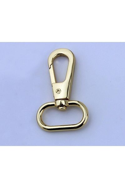 Aker Hediyelik 50 Pieces Gold Macrame Keychain Apparatus - Wire Hook Clip and Ring